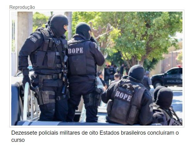 Bope forma militares de oito Estados em curso de patrulha rural