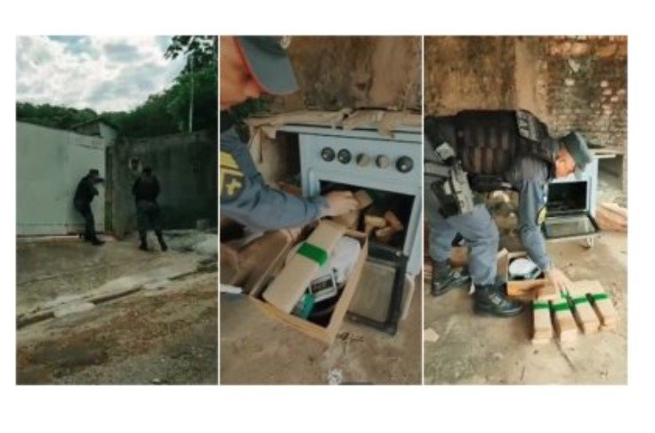 Facção escondia drogas dentro de fogão velho em casa abandonada