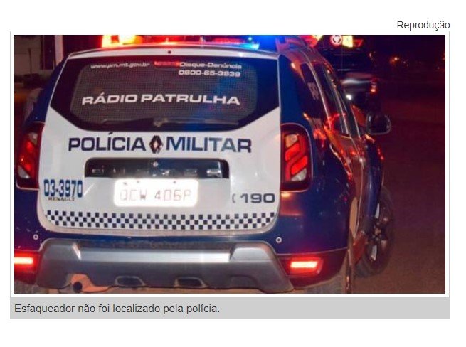 Mulher é esfaqueada por ex-marido por dançar com outra pessoa