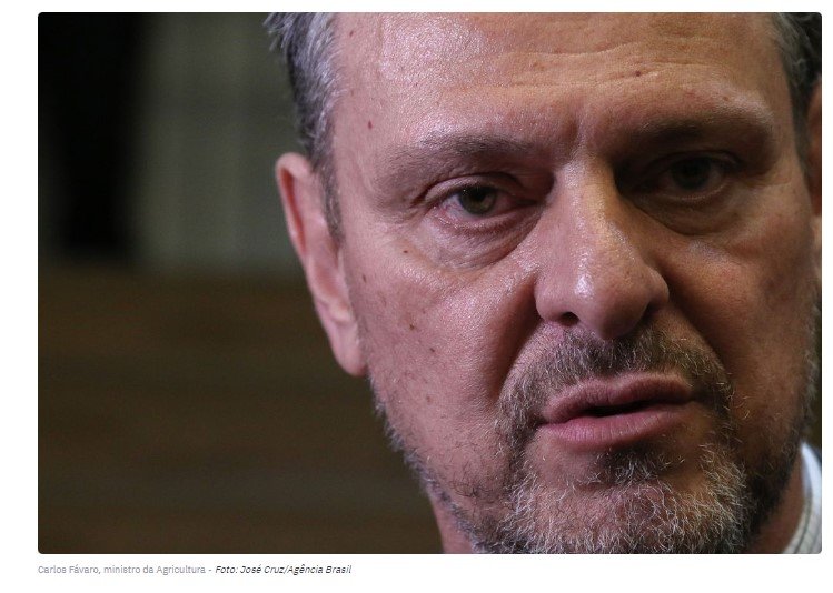 Carlos Fávaro, ministro da Agricultura, é exonerado do cargo