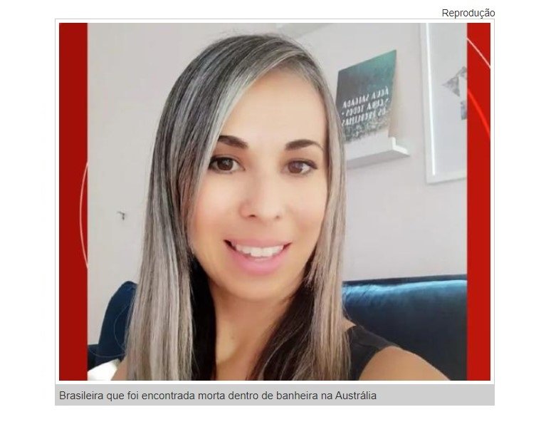 Brasileira é encontrada morta dentro de banheira na Austrália