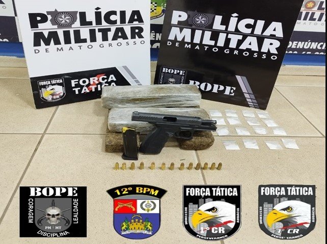 Homem morre em troca de tiros com o BOPE e FT; um preso e drogas e arma apreendidas