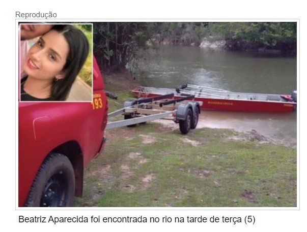 Bombeiros localizam corpo de jovem; marido segue desaparecido