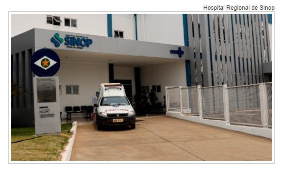 Detento é baleado após tentativa de fuga do Hospital Regional de Sinop