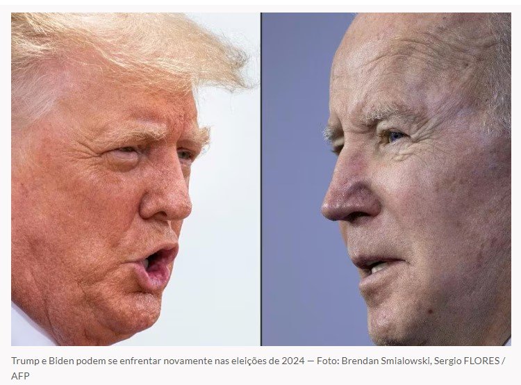 EUA: Trump aparece na frente de Biden pela primeira vez em pesquisa