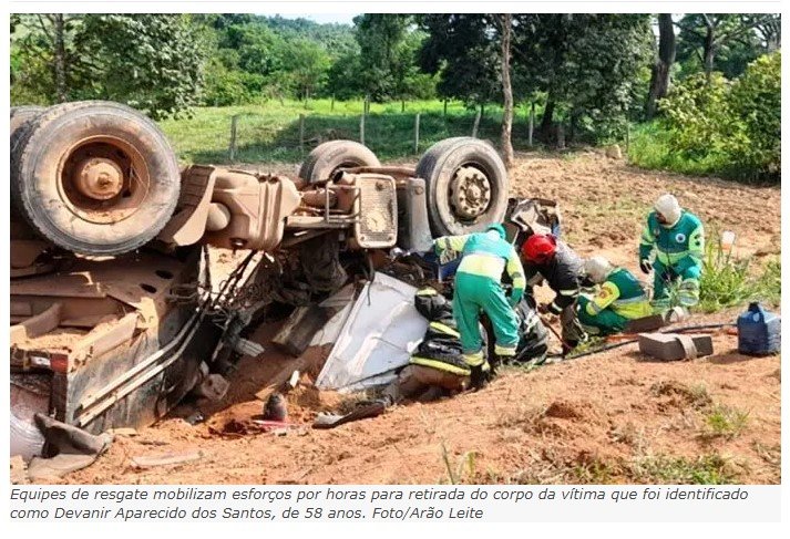 Tragédia na MT-320: Carreta tomba em acidente fatal em Carlinda