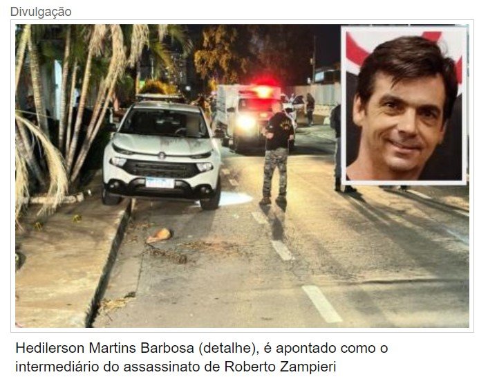 Polícia prende suposto intermediário; executor recebeu R$ 40 mil