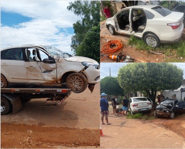 COLÍDER: Homem embriagado vai preso após provocar acidente e o outro motorista ficar preso nas ferragens. (Vídeo)