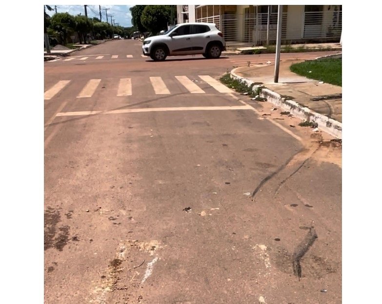 Motociclista de 54 anos morre após veículo invadir preferencial em Guarantã do Norte.