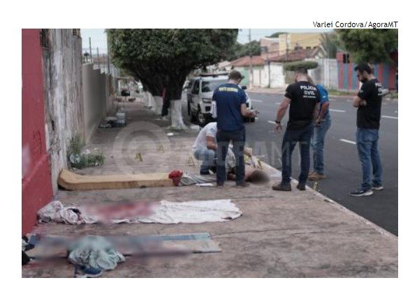 Criminoso em caminhonete mata 4 homens na rua em Rondonópolis