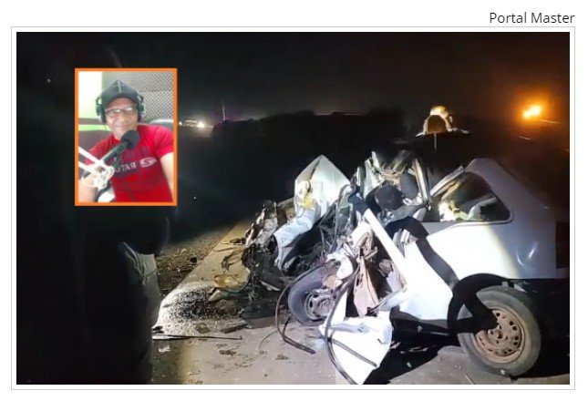 Radialista morre em acidente envolvendo carro e carreta na BR-163; outros três ficaram feridos