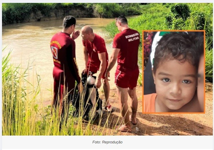 Menino escorrega durante brincadeira e morre afogado em rio em Guarantã do Norte