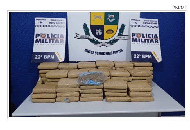 Dupla é presa transportando 80 tabletes de maconha escondidos em carro na MT-322 em Peixoto
