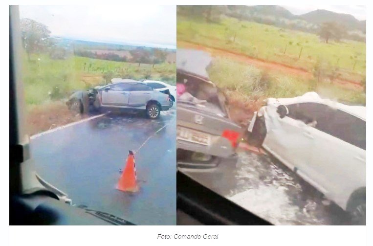 Quatro pessoas morrem e outras quatro ficam feridas em acidente entre dois veículos em MT