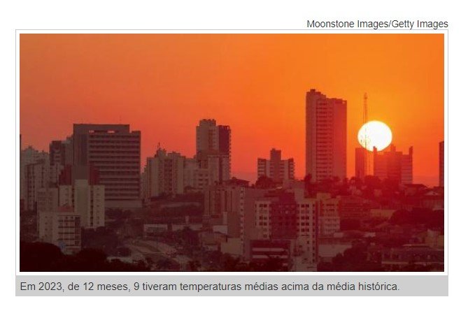 2024 pode ser ano mais quente da história; Mato Grosso terá temperaturas recordes a partir de setembro