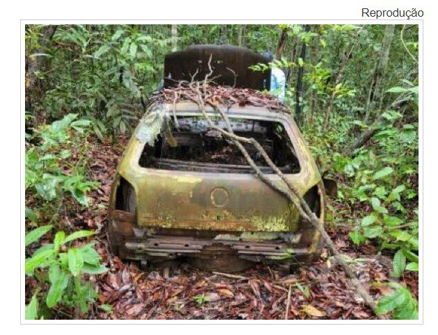 Ossada humana é encontrada dentro de carro carbonizado em MT
