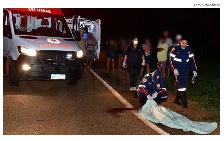 Idosa embriagada atravessa rodovia, é atropelada e morre em MT