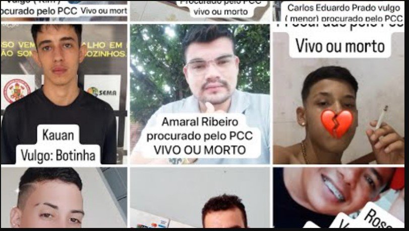 Nove pessoas são procuradas 'vivas ou mortas' por facção criminosa de MT
