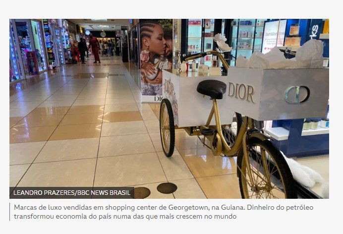 A riqueza na 'Dubai' vizinha ao Brasil: 'É como se país tivesse ganhado na loteria'