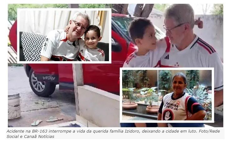 Nova Canaã do Norte chora a perda de Maurinho do Pastel, Dona Rose e o pequeno Miguel em acidente fatal