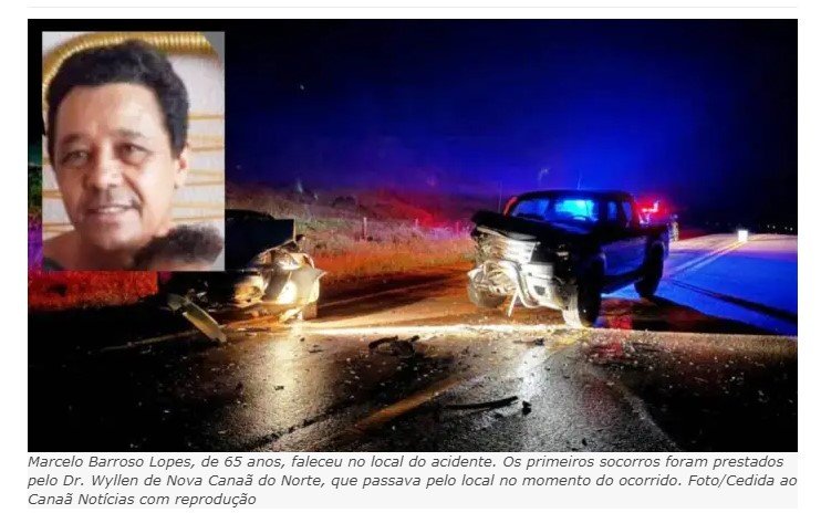 Trágico Acidente na MT-208 entre Terra Nova do Norte e Nova Guarita deixa uma vítima fatal (Fotos)
