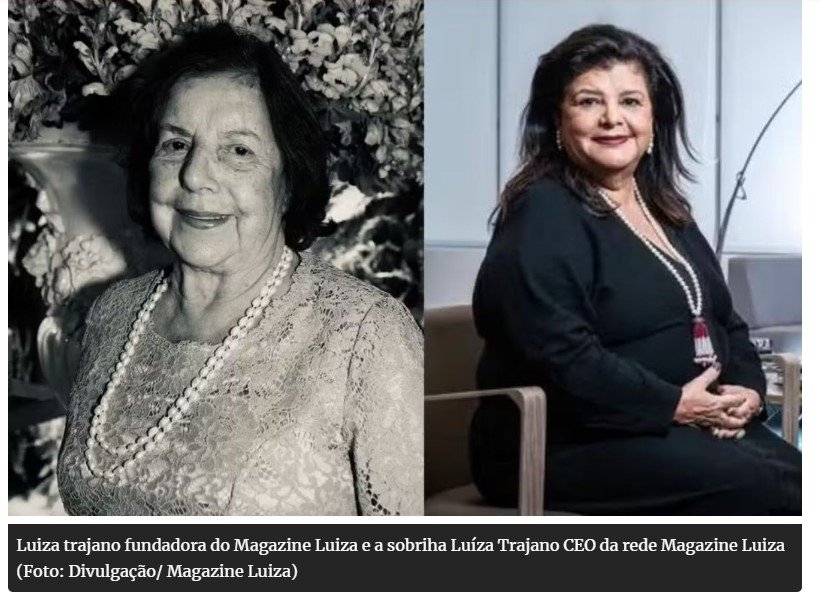 Fundadora do Magazine Luiza morre aos 97 anos