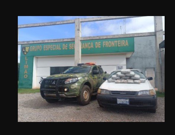 'Taxista do tráfico' é preso com 13 quilos de maconha na fronteira de MT