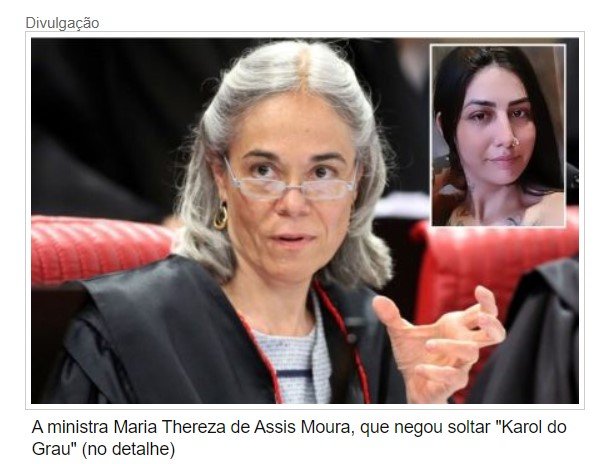 STJ nega soltar 'Karol do Grau', suposta integrante de facção