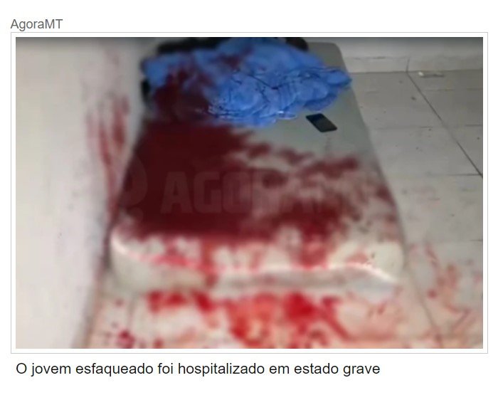 Jovem é esfaqueado na cabeça enquanto dormia e suspeitos fogem