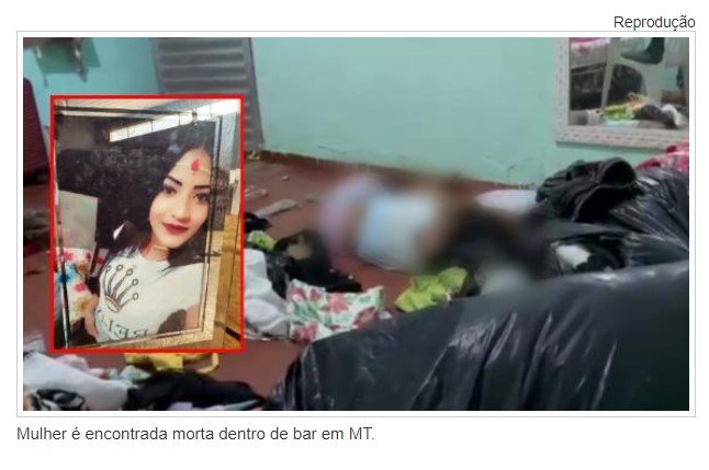 Mulher é encontrada morta dentro de bar de Peixoto de Azevedo/MT