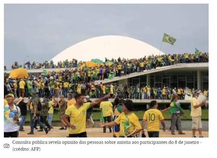 PL de Mourão para anistiar envolvidos no 8 de janeiro é aprovado por 51%