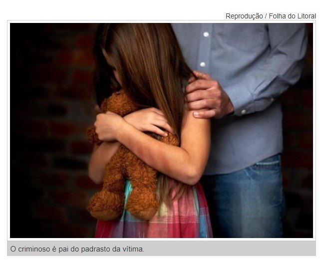 Avô estupra neta de 7 anos após churrasco em família