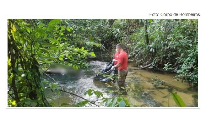 Corpo em avançado estado de decomposição é encontrado dentro de rio em Nova Mutum/MT