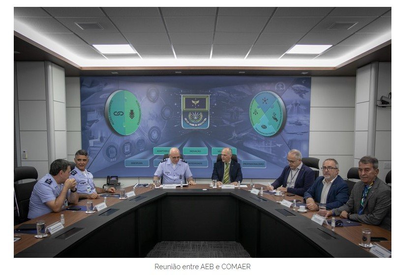 Agência Espacial Brasileira e Comando da Aeronáutica se reúnem para tratar de temas relacionados ao Programa Espacial Brasileiro