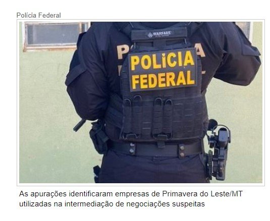 PF e Gaeco miram empresas de MT acusadas de financiar tráfico