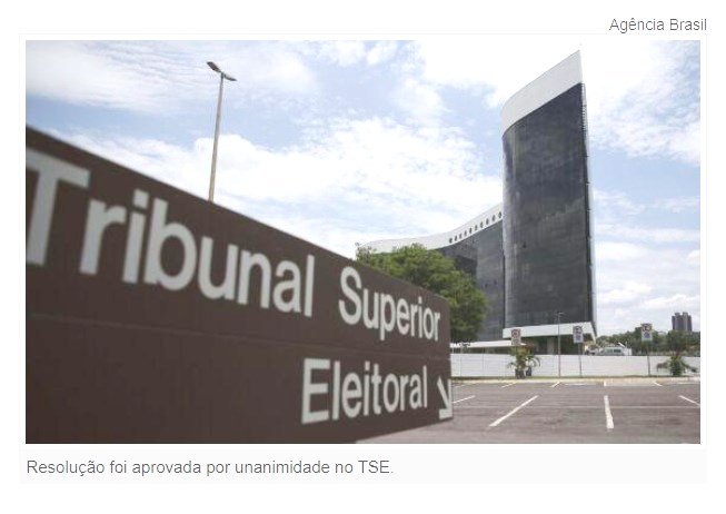 Resolução autoriza exclusão de conteúdos que desagradem o TSE