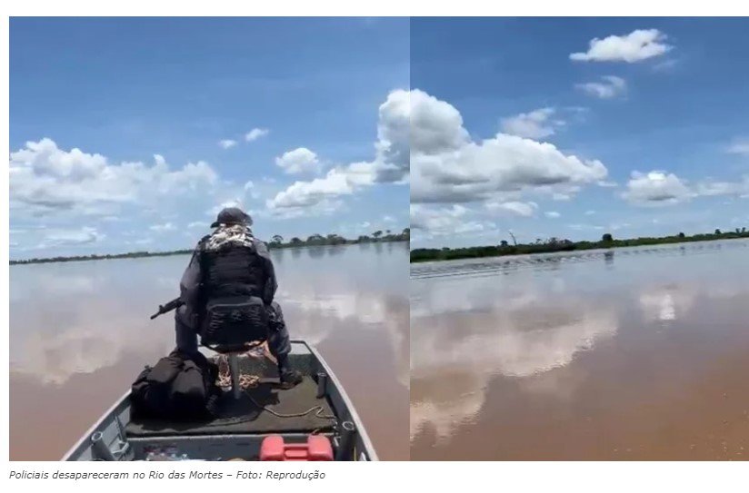 Policiais desaparecem após embarcação naufragar no Rio das Mortes