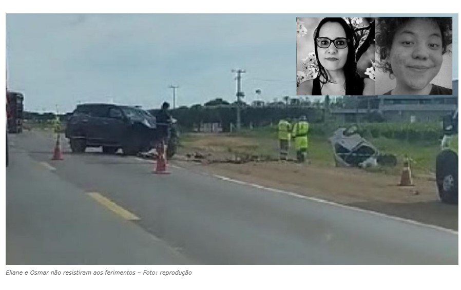 Mãe e filho morrem após colisão frontal em rodovia de Mato Grosso