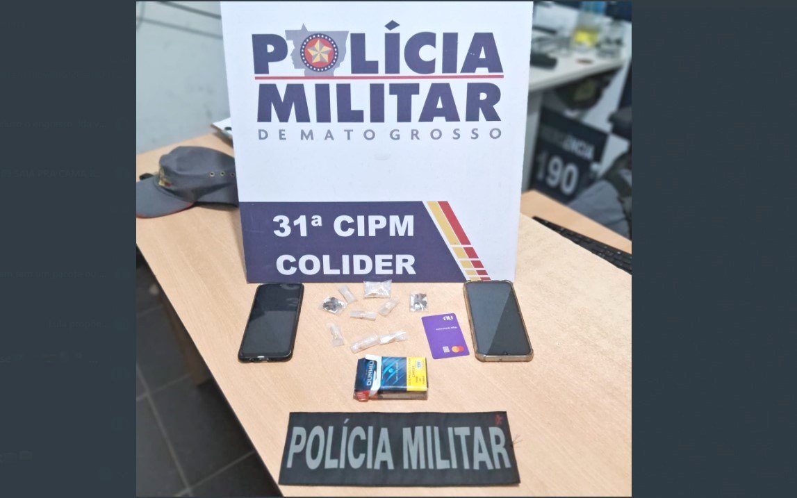 Dois adolescentes são apreendidos em Colíder por trafico de drogas.