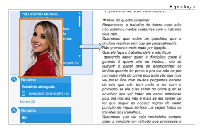 Prints mostram 'prensa' do CV em advogada presa: 'quer se envolver, vai ser tratada igual'