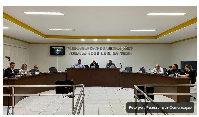 Presidente da Câmara Zé Moreira destaca pautas importantes da sessão desta segunda-feira
