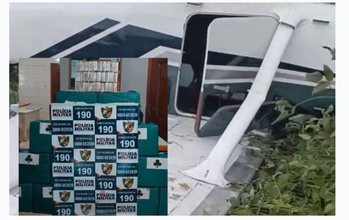 Apreensão de avião e 465 kg de cocaína em MT causa prejuízo de R$ 15 milhões ao tráfico; vídeo