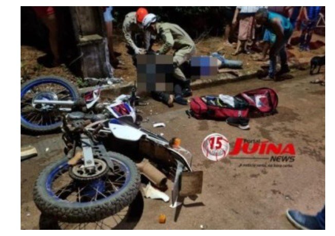 Batida de moto contra poste deixa um morto e outro ferido em MT