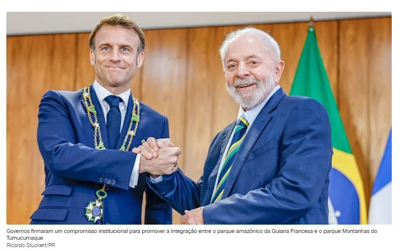 Brasil e França assinam mais de 20 acordos durante visita de Macron