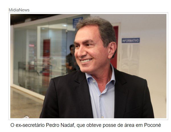 Nadaf obtém no TJ posse de fazenda comprada com propina