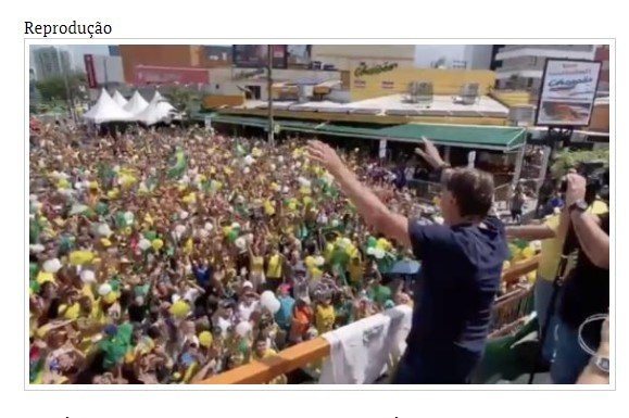 Bolsonaro arrasta multidão de apoiadores pelas ruas de Cuiabá; veja vídeos