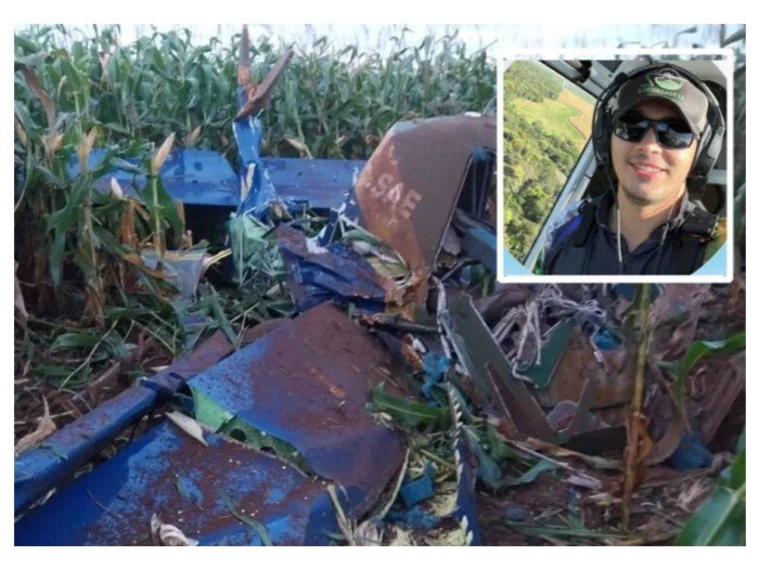 Piloto morre após queda de avião em fazenda em MT