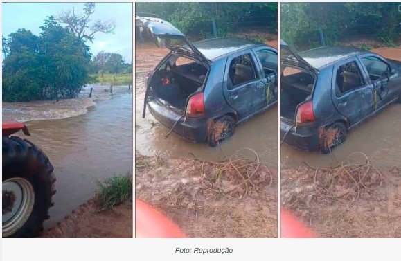 Motorista morre afogado ao tentar atravessar estrada alagada em MT