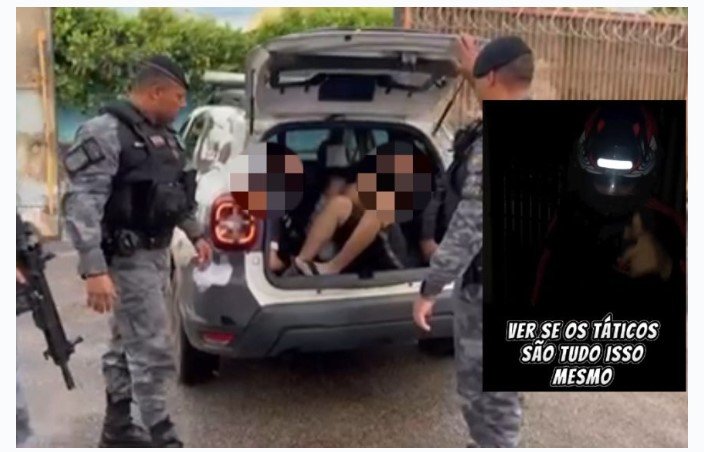 Engraçadinhos gravam vídeos desafiando a Força Tática e acabam presos em Rondonópolis; assista tudo