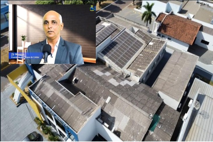 Ze moreira destaca a reforma da cobertura da Camara Municipal de Colíder.(Video)